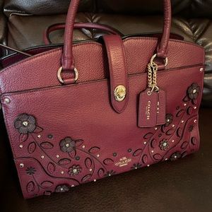 Coach Willow Floral Mercer Satchel 30